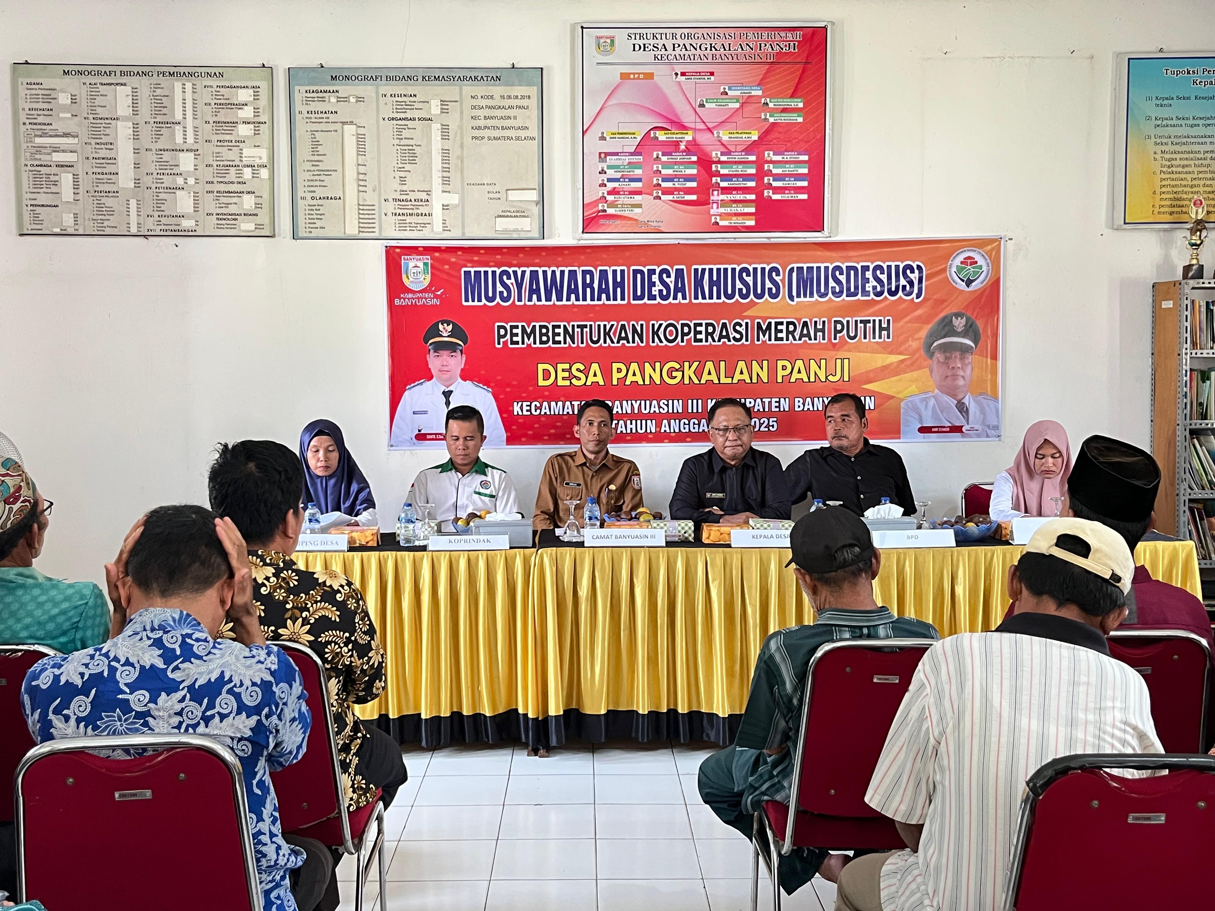Musyawarah Khusus Koperasi Merah Putih Desa